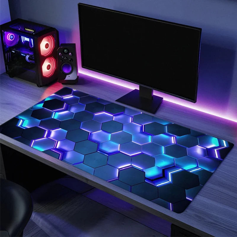 Red & Blue Gradient Gaming Desk Mat