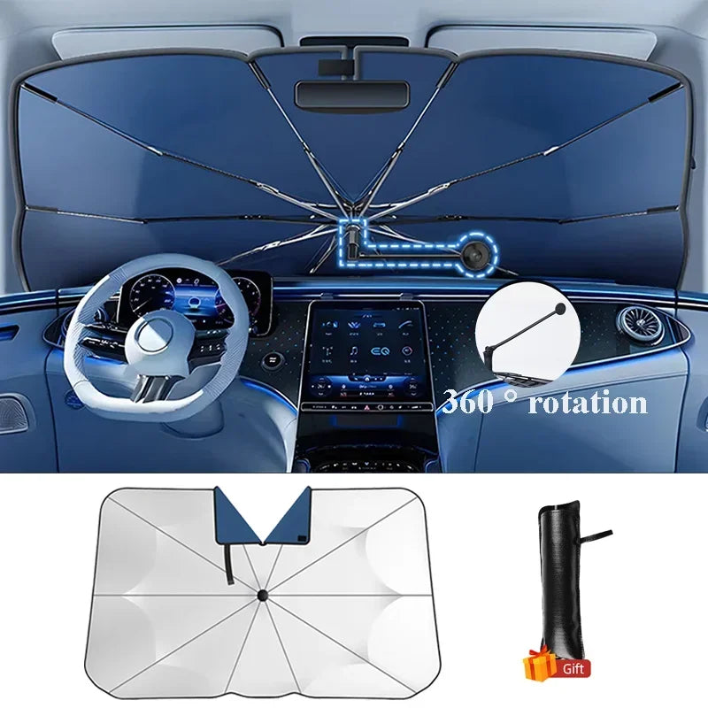 Front Windshield Sunshade Umbrella for Ultimate UV Protection