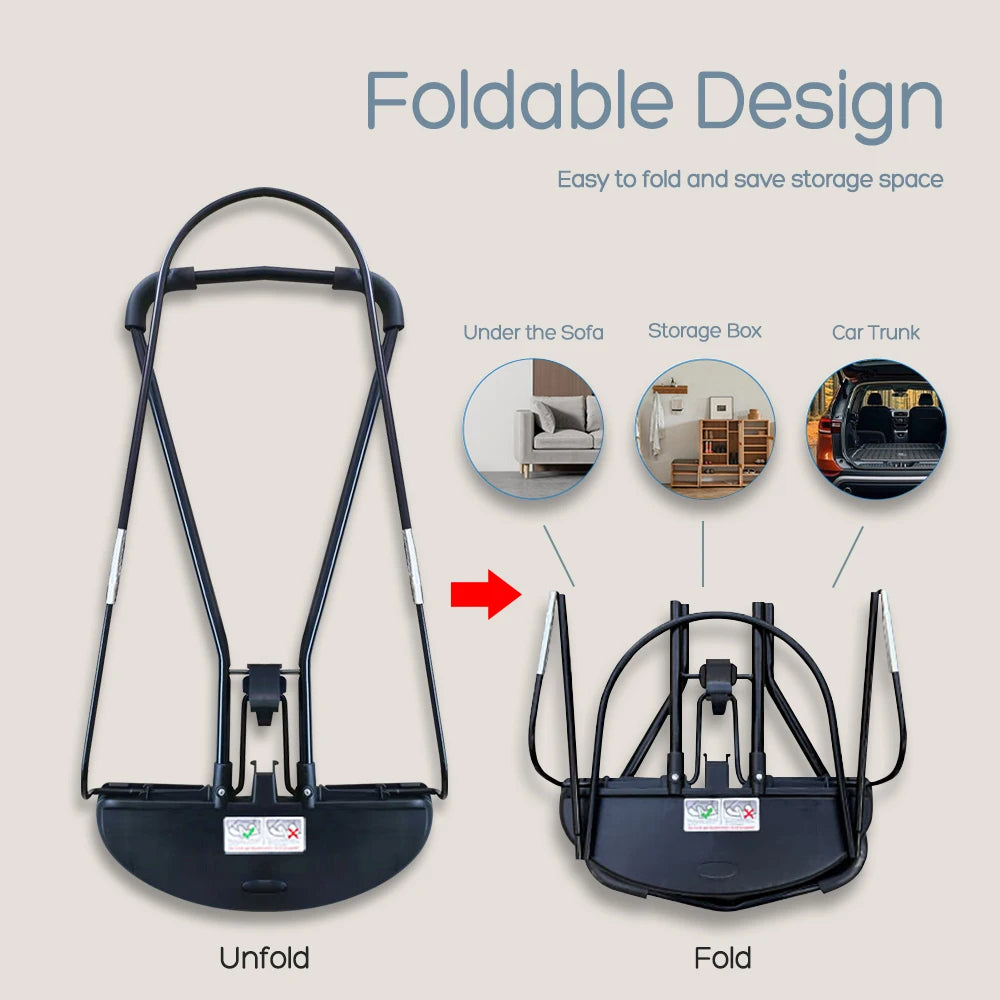 Foldable Baby Rocking Chair with Toys and Recliner