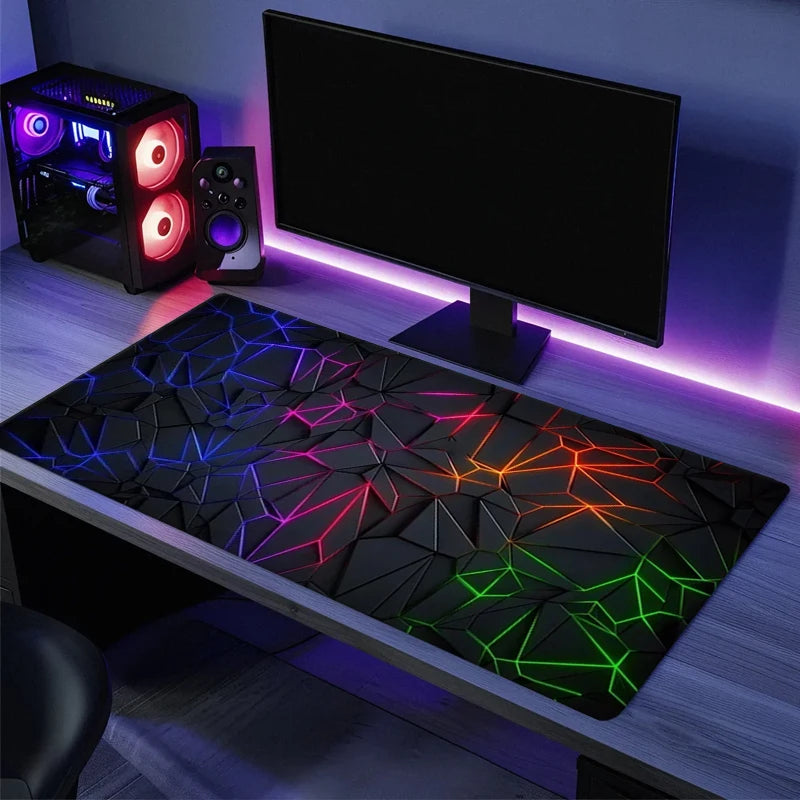 Red & Blue Gradient Gaming Desk Mat