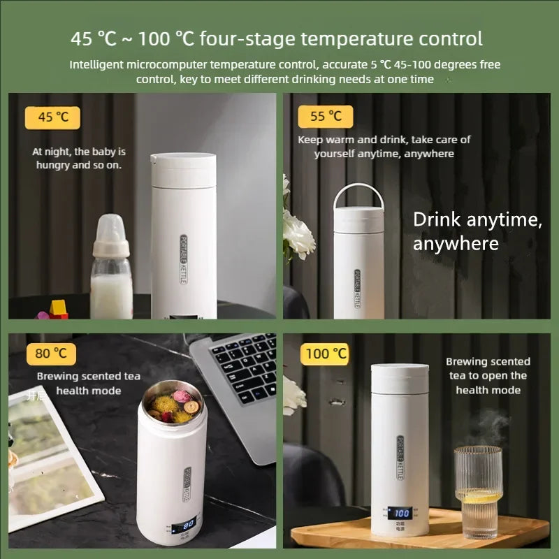 FBONIN Portable Electric Travel Kettle