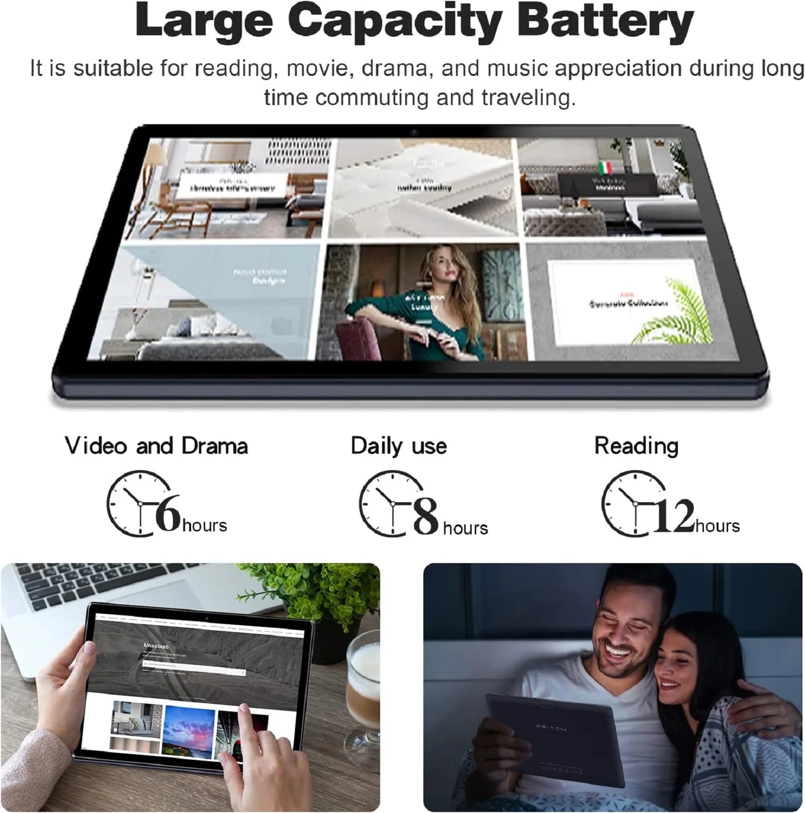 PRITOM 10-Inch Android 13 Tablet