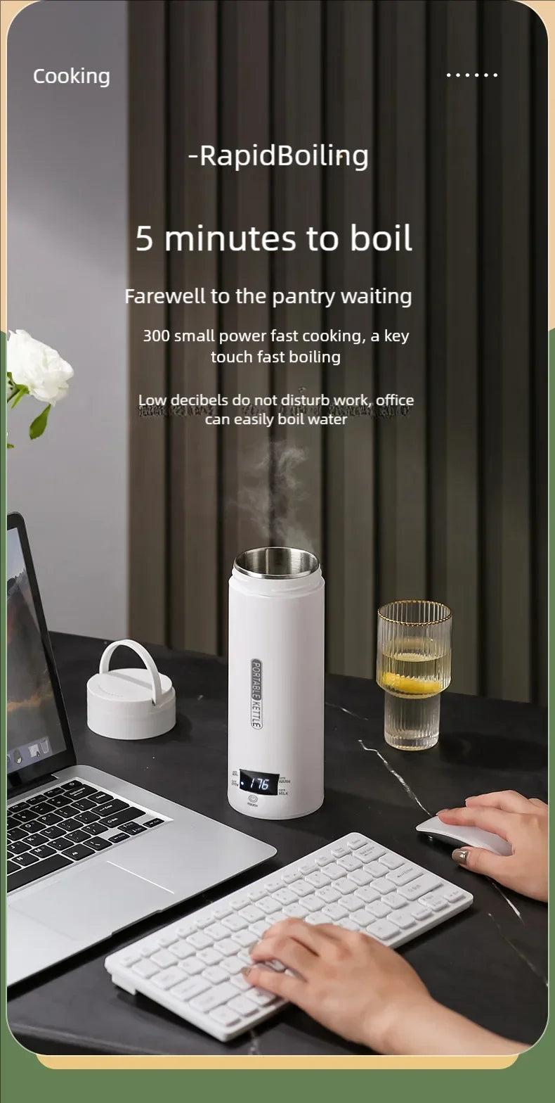 FBONIN Portable Electric Travel Kettle