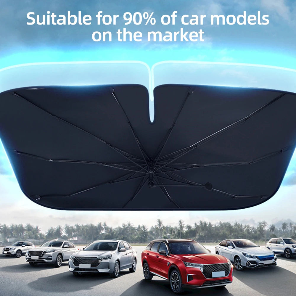 Front Windshield Sunshade Umbrella for Ultimate UV Protection