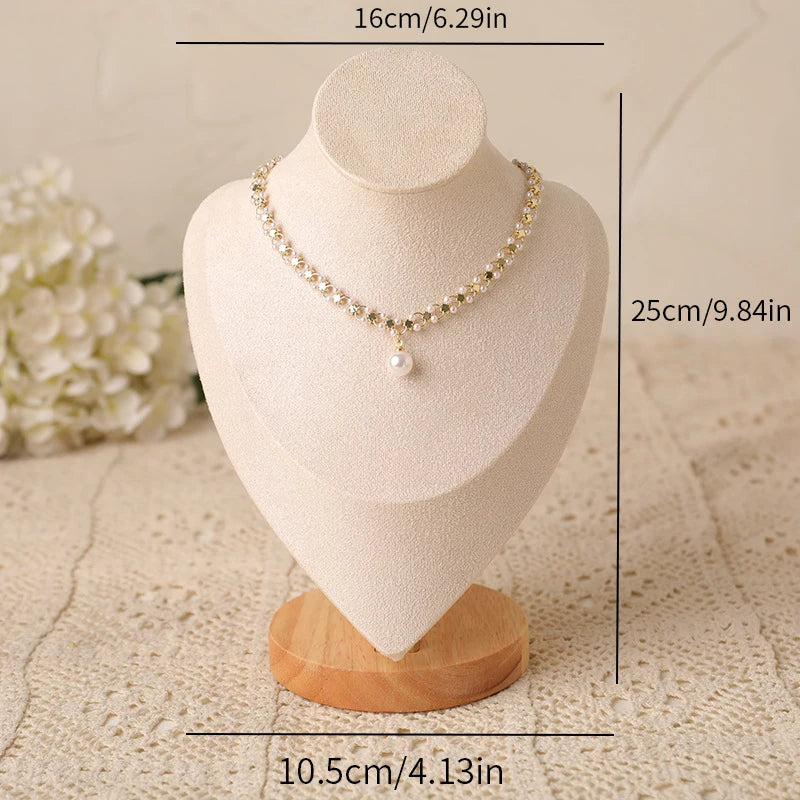 Wood Jewelry Display Stand & Organizer Rack