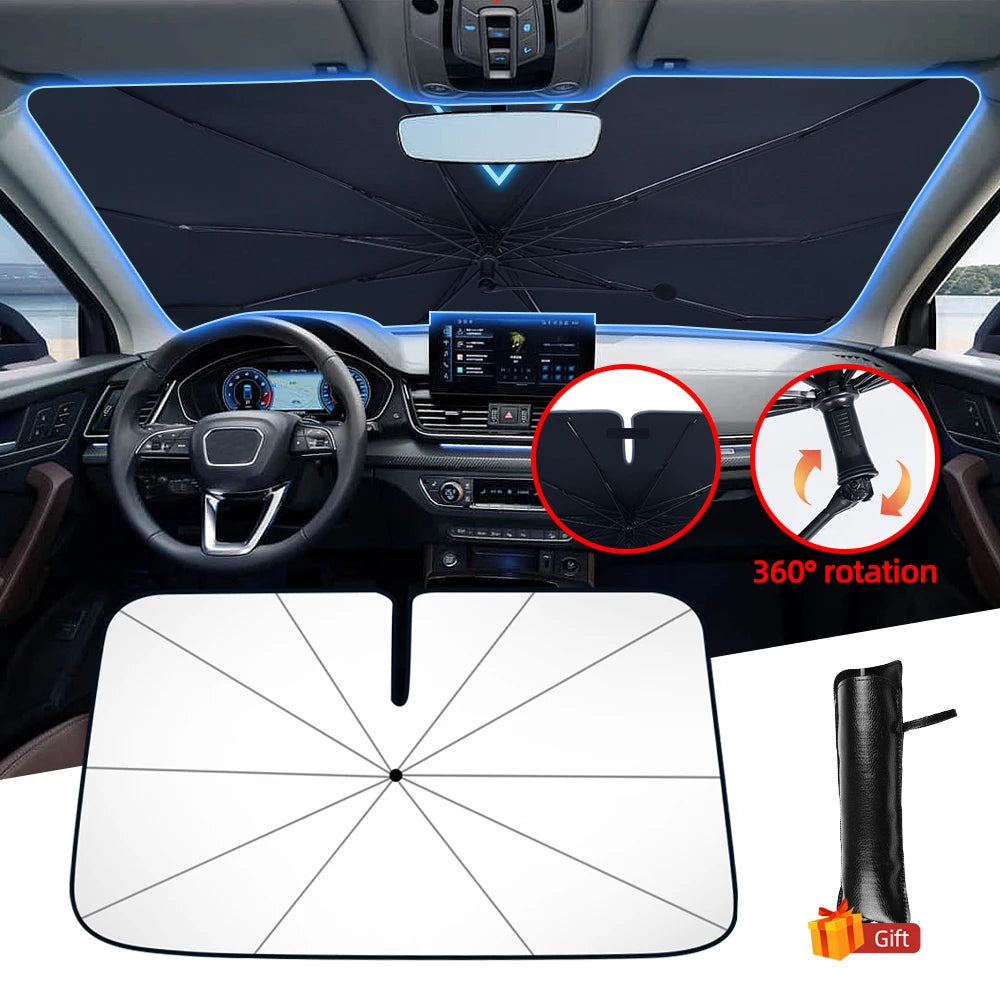 Front Windshield Sunshade Umbrella for Ultimate UV Protection
