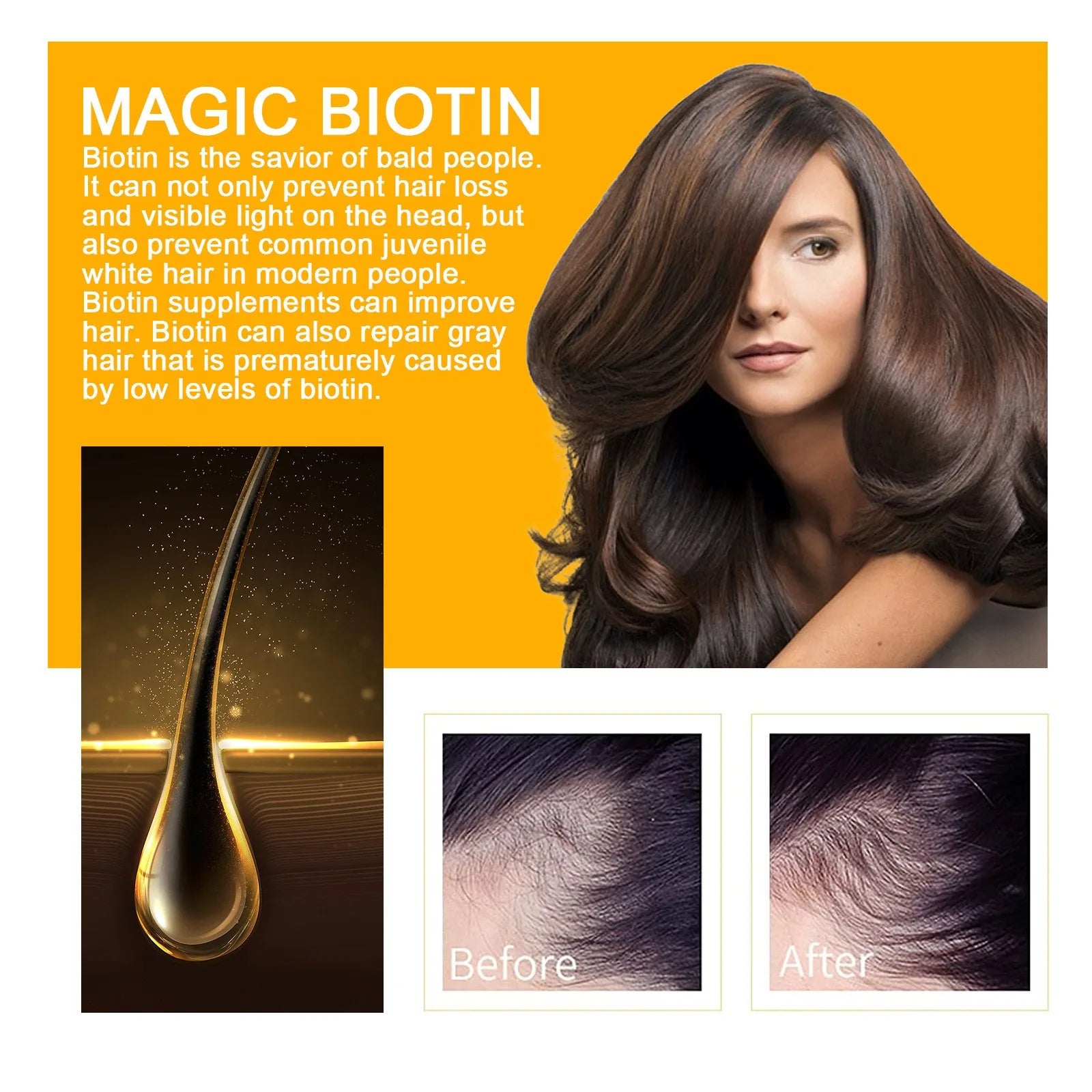 Biotin Hair Growth Serum Spray – Anti Hair Loss Treatment