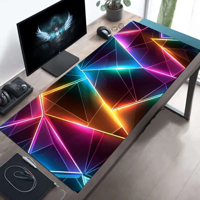 Red & Blue Gradient Gaming Desk Mat