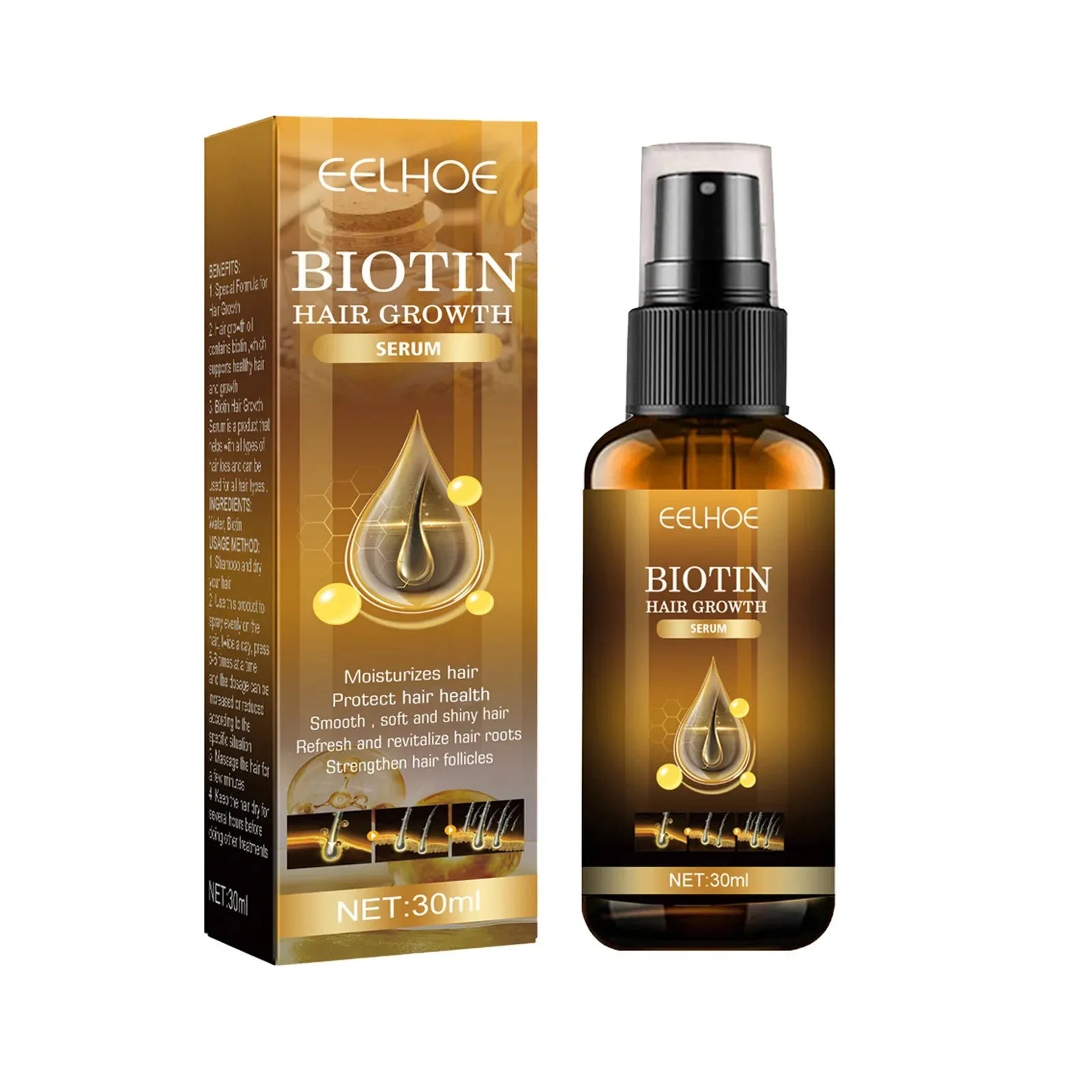 Biotin Hair Growth Serum Spray – Anti Hair Loss Treatment