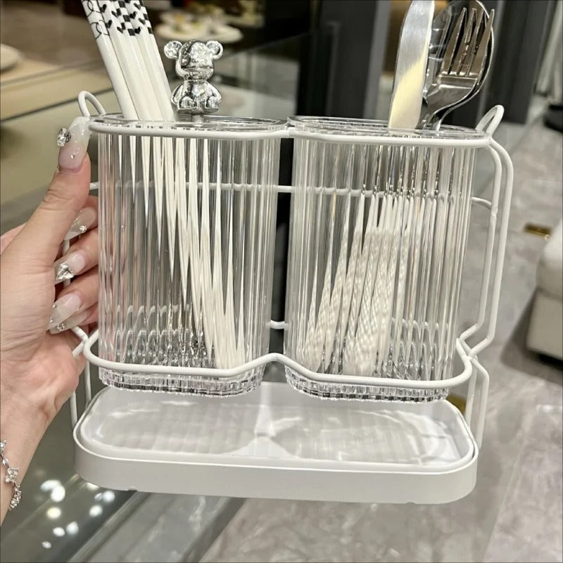 Wall Mount Stainless Steel Kitchen Utensil Organizer 🍴