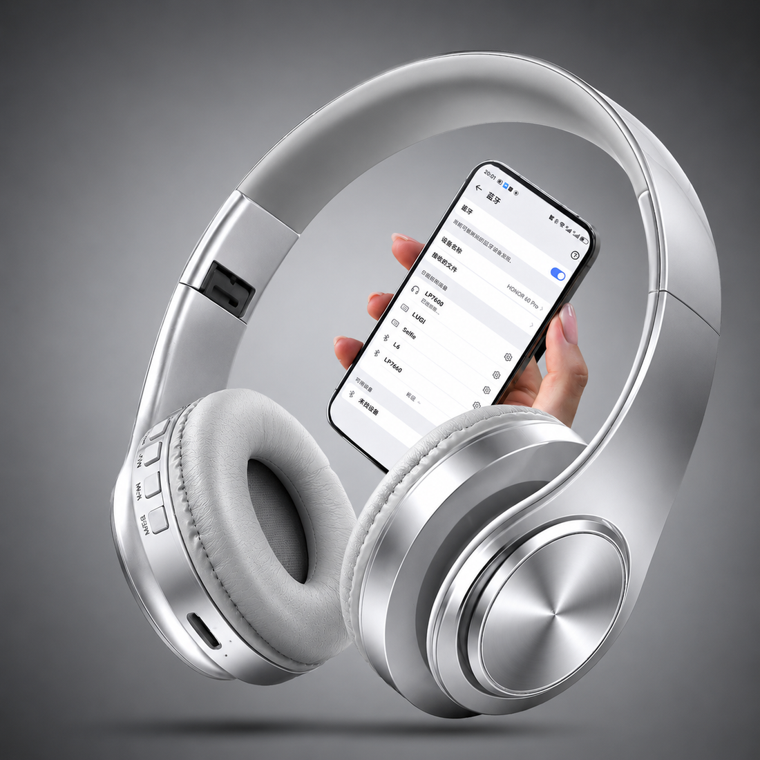 Men's Gold Wireless Bluetooth Headphones speaker🎧
