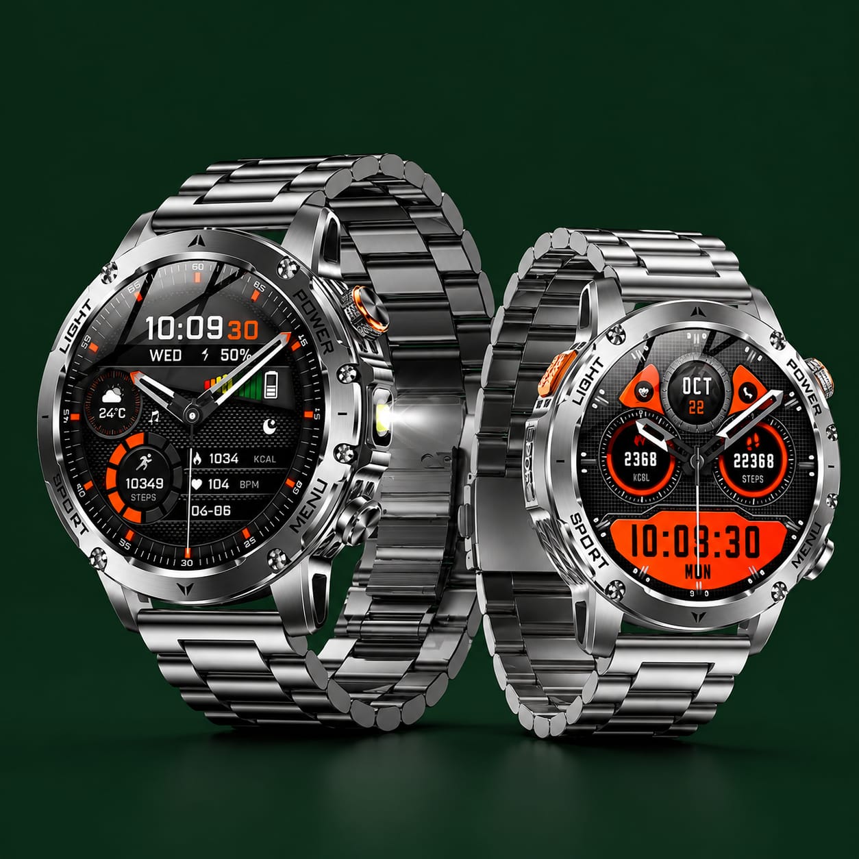 Men's Smartwatch 1.7" – 1000mAh Bluetooth & IP68 Waterproof