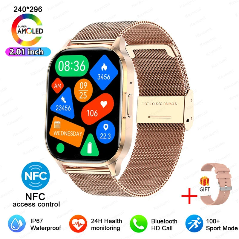 Women's Smartwatch 2.01  AMOLED Screen