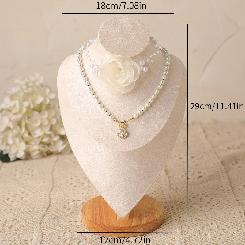 Wood Jewelry Display Stand & Organizer Rack